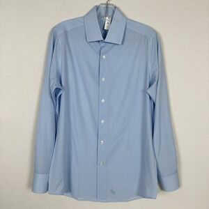 Stone Rose Athletic Fit Dress Shirt Blue Check‎ Stretch Men S